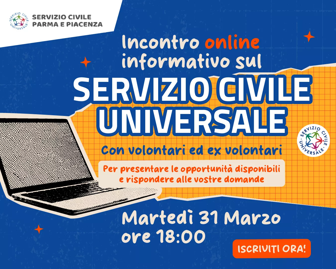 Webinar online: come partecipare al Servizio Civile Universale 2026